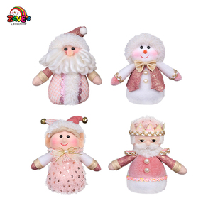 Zaves 5.5 Pouces Rose Bonhomme De Neige Père Noël <span class=keywords><strong>Soldat</strong></span> <span class=keywords><strong>Petit</strong></span> Ornement Ensemble Intérieur Article De Noël Décoration Chaude Usine En Gros - Product Image 2