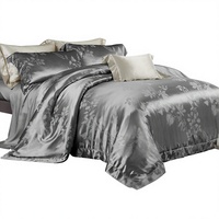 Ensemble quatre pièces en Lyocell, best-seller pour l'export, luxe léger, jacquard imprimé haut de gamme, soie glacée rafraîchissante, style nordique