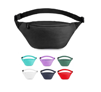 Sac banane Gelory étanche avec fermeture éclair, sac de poitrine, sac de hanche, sac de taille en polyester pour activités de plein air, randonnée, cyclisme, course à pied, avec sangle réglable