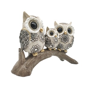 Accesorios <span class=keywords><strong>de</strong></span> decoración para el hogar, figuritas <span class=keywords><strong>de</strong></span> animales <span class=keywords><strong>de</strong></span> resina, búho, escultura artesanal, regalos modernos - Product Image 3