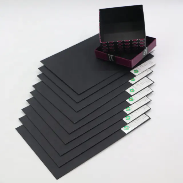 Kemasan kotak hitam karton hitam kaku 120gsm 300gsm A4 kemasan kertas gulung dilapisi dua sisi kardus hitam