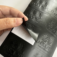 Autocollants en vinyle plastique imperméables en relief 3D personnalisés en gros pour l'emballage, autocollants de marque avec logo personnalisé