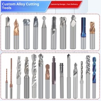 Fraise non standard sur mesure en acier au tungstène pour CNC, Couteau à billes, Couteau queue de pie, Foret étagé en T, Outil revêtu à 4 cannelures