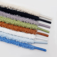 Lacets ronds épais et doux de 7 mm de large avec logo personnalisé pour baskets basses en toile