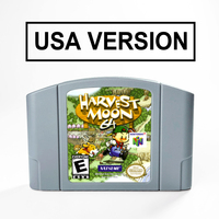 Harvest Moon 64 Version NTSC avec boîte d'origine, cartouche de jeu rétro anglaise pour console N64, certifiée FCC, matériau ABS