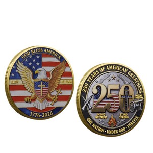 Pièce de Monnaie de Prière « Dieu Bénisse », Badge Saint Michel, Pièce de Défi, Souvenir de Collection en Métal Plaqué Or pour Cadeau ou Collection - Product Image 3