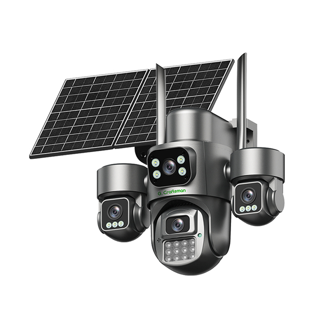 G4-P13 HiEasy 8MP 4G Solar AOV Security IP Camera with 4G Sim Card Multi Lens 360 Degree PTZ Full Color Night Vision Outdoor