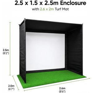 Tapete de Césped Artificial para Simulador de Golf Impact Sports, 8.5 pies x 6.6 pies, Césped Artificial de Nailon y Polietileno PE, Revestimiento para Interiores, Verde - Product Image 3