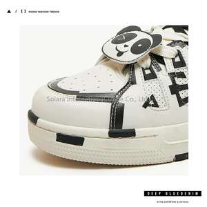 Zapatos de Patinaje Gruesos de Lujo Personalizados para Hombre, Estilo Vintage, Lona Vaquera, Transpirables, Casuales, de Malla, Impermeables, con Plantilla de PU Plana - Product Image 4