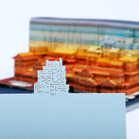 Magnifique carnet en papier sculpté 3D, notes adhésives créatives pour Noël et la Fête des Mères, papeterie de bureau