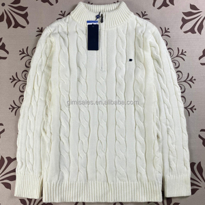 Nuovi prodotti per il <span class=keywords><strong>maglione</strong></span> invernale a collo alto da <span class=keywords><strong>uomo</strong></span> Pullover <span class=keywords><strong>Polo</strong></span> con logo ricamato <span class=keywords><strong>maglione</strong></span> lavorato a maglia maglioni Quarter Zip - Product Image 3