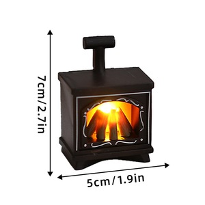Mini LED Artificial Fireplace Ornament Lamp Creative Glowing Retrodigital <b>Candle</b> Lamp for Home Decor Christmas Decorations - Product Image 5