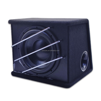 Caisson de basses passif de voiture de tube de klaxon 12 pouces 800W RMS boîtier de caisson de basses trapézoïdal pic 2000W basse forte 12 "subwoofers de voiture portés