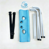 Support de Douche Pliable pour Animaux Domestiques à Usage Domestique, Léger, Relevé, avec Hamac en Maille Respirante pour le Toilettage et le Bain des Chiens et Chats de Petite et Moyenne Taille