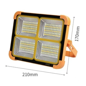 Super luminoso IP66 valutato portatile solare proiettore a <span class=keywords><strong>LED</strong></span> ad alta ricarica campeggio luce piccola per giardino uso esterno corpo in plastica - Product Image 6