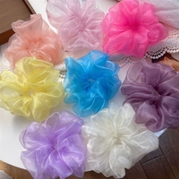 YAOYU Corée Dongdaemun Super Large Organza Crystal Bubble Intestine Hair Ring Rope Fashion Elegant Women's Tie Hair