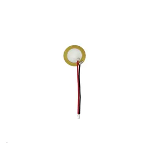 12T 12mm 10khz piezoelectric ceramic buzzer element with wire 30mm piezo ceramic