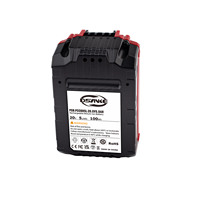 Batterie de perceuse sans fil Dsanke de remplacement 20V avec indicateur LED, batterie d'outil électrique rechargeable 5Ah pour PCC685L