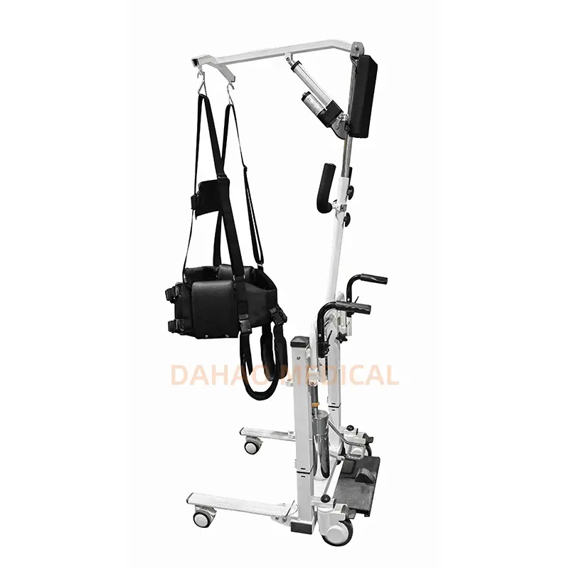 Light Weight Disabled Care Hoist Moving Machine Hydraulic Patient Lift Commode Transfer Chair With Electric Sling