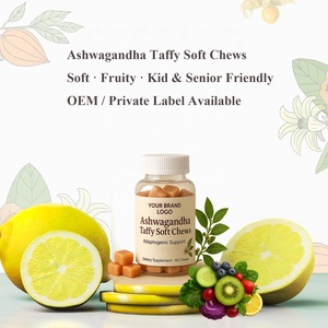 Vigoworld nueva llegada vegana planta a base de Ashwagandha Taffy suave masticar con vitamina D Ashwagandha Gummies 2000mg para mujeres y hombres - Product Image 6