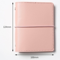 Carnet A8 personnalisé mignon en cuir PU, mini pochette, 80 feuilles, cadeau, journal, agenda pour filles