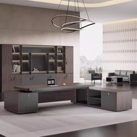 Ensemble de chaise de bureau Boss, style simple et moderne, luxe léger, haut de gamme, personnalisable, usage commercial, bureau de direction, bureau simple
