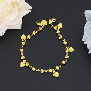 Joyería de Moda JXX para Mujer, Nuevo Estilo, Brazalete de Latón Chapado en Oro de 24K con Colgante en Forma de Corazón, Estilo Moderno - Product Image 3