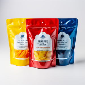 Bolsa holographique Cookie Printing Ziplock Mylar Plastique Thé Imprimé Kraft Bonbons Fermeture Éclair Marron Sac Personnalisé Blanc Stand Up Pouch - Product Image 5