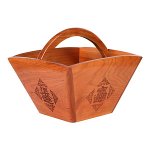 Tasses à mesurer en bois de pêche, petites, moyennes, grandes, extra grandes, faites à la main, écologiques, pour usage dans les temples religieux - Product Image 2