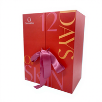 Boîte cadeau vide personnalisée pour calendrier de l'Avent de Noël, emballage de boîte mystère à compte à rebours de 12 jours avec impression offset