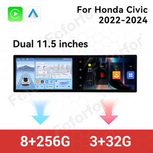 23'' Dual Screen Car <strong>Radio</strong> for Honda Civic 2014-2021 Android 14 GPS Navigation Multimedia Player <strong>Auto</strong> Wireless Carplay Head Unit - Product Image 4