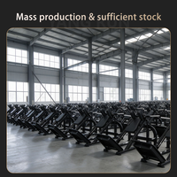 Machine de squat à charge libre robuste pour l'entraînement des jambes, des fessiers et des quadriceps, avec plateforme de repose-pieds rembourrée, équipement de gym commercial, direct usine