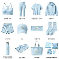 Coffrets Cadeaux Sportifs d'Entreprise Personnalisés de Luxe : Soutien-Gorge de Sport, Leggings, T-Shirt Oversize, Sweat à Capuche, Short, Casquette, Bandeau