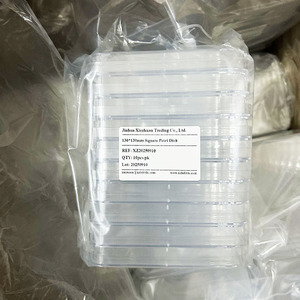 Boîte de Pétri carrée en plastique transparent 100x100mm pour la recherche en laboratoire et les laboratoires chimiques XZ LAB SUPPLIES - Product Image 3