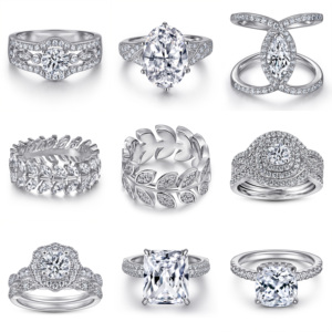 Bague en argent sterling S925 avec zircon, pierres précieuses CZ colorées, bague de promesse, bijoux romantiques pour fiançailles, mariage, cadeau de la Saint-Valentin - Product Image 3