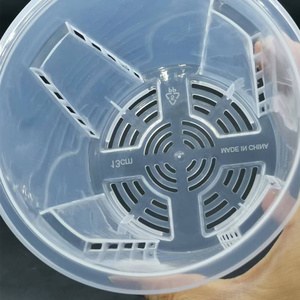 Vaso da fiori in plastica trasparente moderno da giardinaggio domestico su misura, vaso di orchidee traspirante con fori - Product Image 2