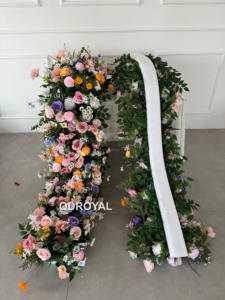 Tùy Chỉnh Nhân Tạo Hoa Trang Trí Đám Cưới Đường Hướng Dẫn Bảng Nhân Tạo Hoa Nền Đám Cưới Vòm Hoa - Product Image 5