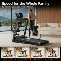 Tapis de course de haute qualité pour la gym et la maison, machine de fitness électrique professionnelle pour la course et la marche