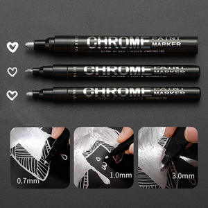 Marcador Permanente Líquido con Efecto Espejo Plateado, Venta al Por Mayor de Fábrica, Personalizable - Product Image 3