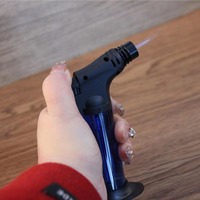JIA XIN – torche à gaz pour barbecue de cuisine, vente en gros, grande couleur, flamme, Butane, Jet, gaz, coupe-vent, rechargeable, briquet