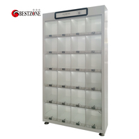 Distributeur automatique intelligent avec lecteur de pièces de monnaie/billets/dinheiro/cartes de crédit et porte transparente