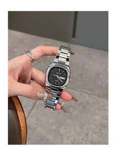 Phụ Nữ Thời Trang Thạch Anh Đồng Hồ Thép Không Gỉ Kính Quay Số Con Trỏ Sáng Sang Trọng Bướm Đôi Nút Của Phụ Nữ - Product Image 4