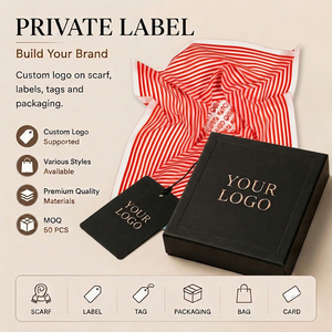 Pañuelo de Cuello Personalizado 100% Seda de Morera, Pañuelo de Seda Estampado de Lujo para Mujer, Accesorio de Moda, Marca Privada OEM - Product Image 3