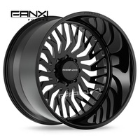 Ensemble de 4 jantes en alliage forgé concaves neuves 22x12 22x14 24x14 8x6.5 (8x165.1) 8x170 6x135 pour Ram 2500 Ford F250 Tacoma Tundra