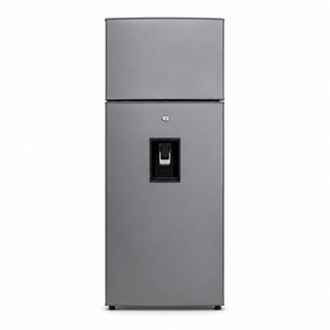 Réfrigérateur à double porte de 268 L avec distributeur d'eau et congélateur supérieur, argenté, grande capacité, pour la cuisine à domicile - Product Image 4