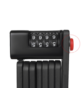 Accesorio de ciclismo para <span class=keywords><strong>bicicleta</strong></span> de carretera, candado de <span class=keywords><strong>cadena</strong></span> plegable portátil para <span class=keywords><strong>bicicleta</strong></span>, antirrobo, sin llave. - Product Image 2