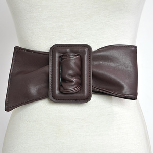 Vente en gros de ceintures de créateurs simples et polyvalentes avec boucle en PU grande taille ceintures larges pour femmes ceintures mode pour femmes - Product Image 2