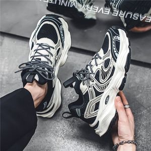 High-end luxe casual schoenen met kleurblokken, ademende, vermoeidingsvrije sportschoenen, trendy hardloopschoenen voor jongeren op de campus - Product Image 2