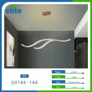 Moderno minimalista lampada a ciondolo a LED caldo bianco forma lunga per la decorazione per la casa elegante ristorante cucina isola appeso - Product Image 1