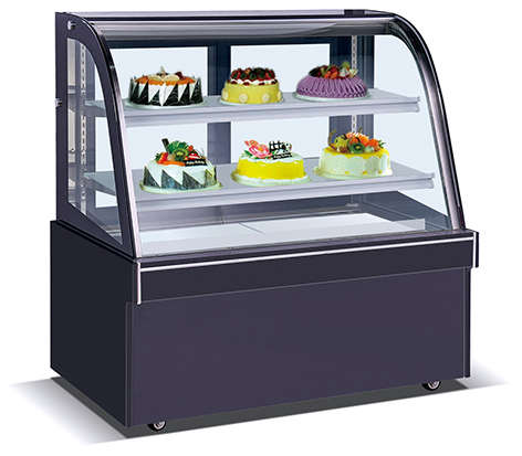 Panificio Vetrina In Vetro Curvato Torta Vetrina Mini Torta Display Controsoffitto Refrigerato Cooler Freezer Frigorifero